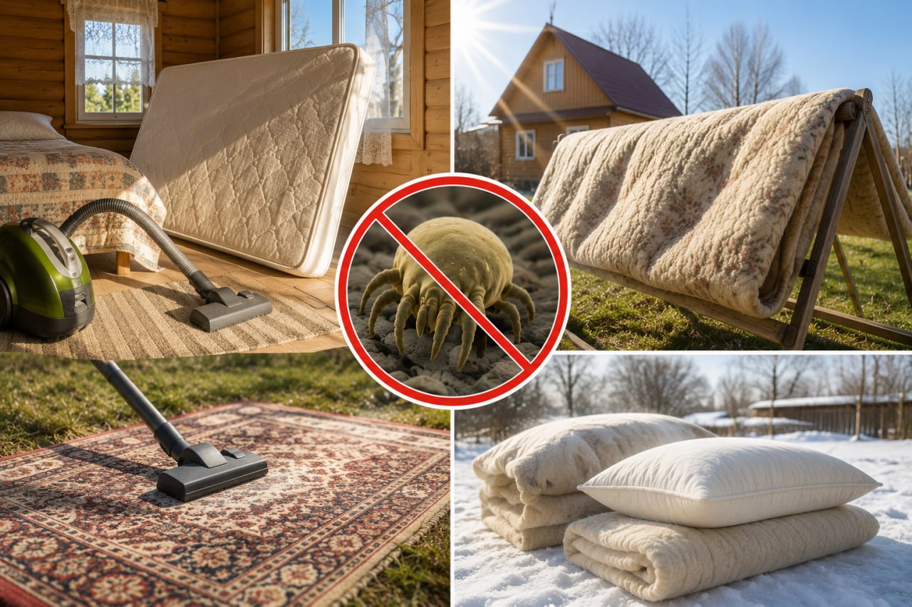 Как бороться с пылевым клещом на даче